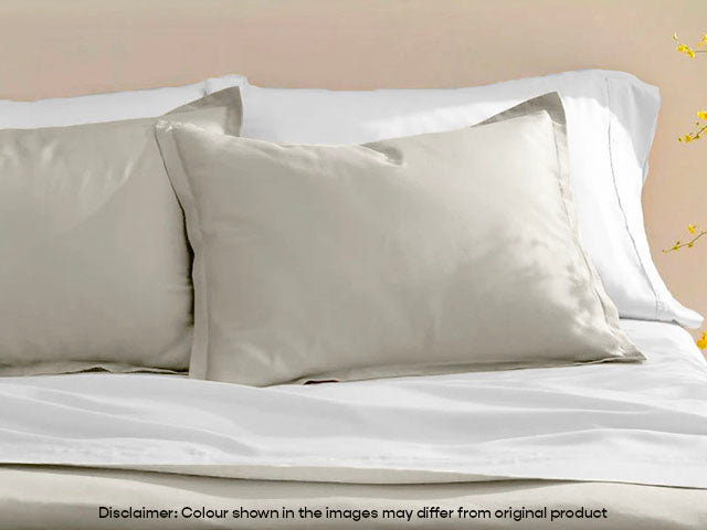 Sateen King Pillow Cases Soft Cotton Covers with Subtle Shine