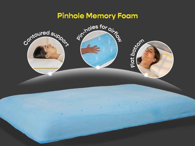 Memory Foam Slim Pillow