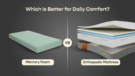Memory Foam vs Orthopedic Mattress: Which Is Better for Daily Comfort?