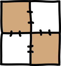 cover material quilted icon