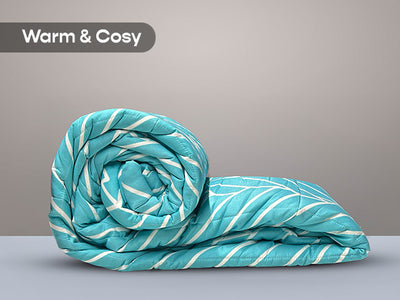 Aqua Herringbone