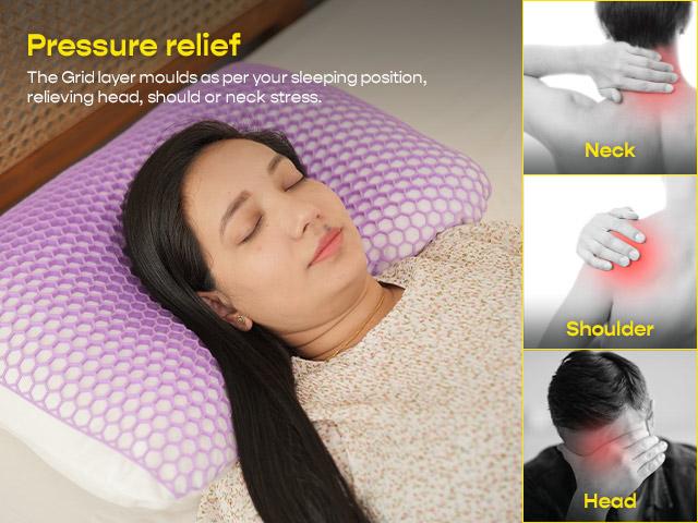 Grid pillow