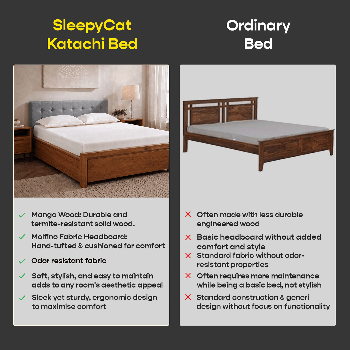 Katachi Bed with Storage