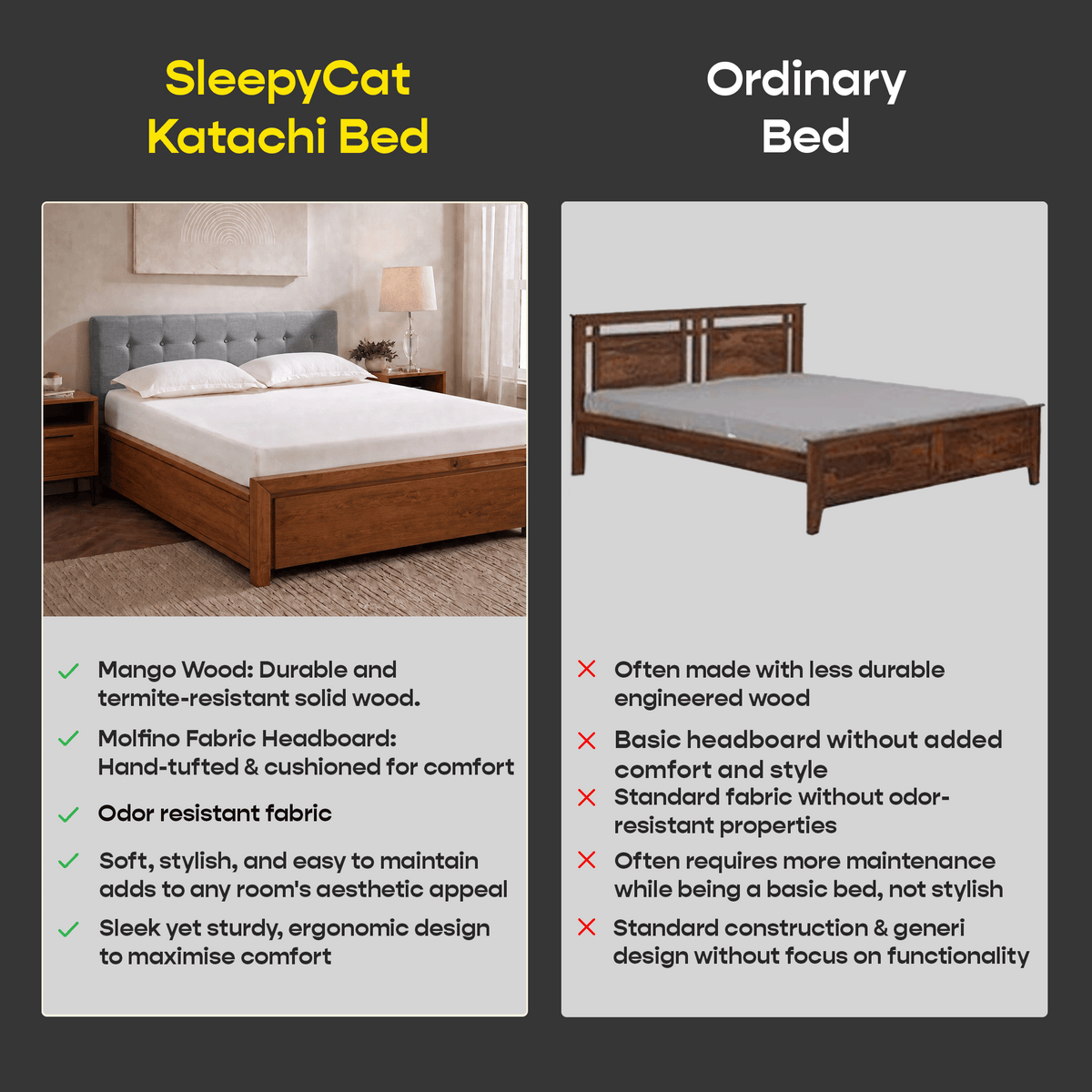 Katachi Bed with Storage