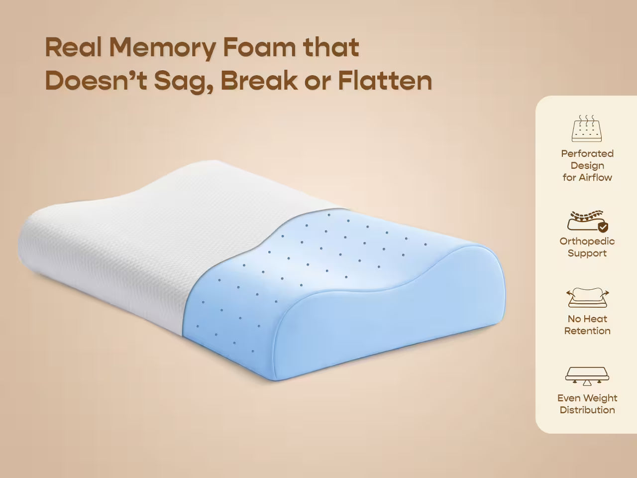 Contour CoolTEC Memory Foam Pillow