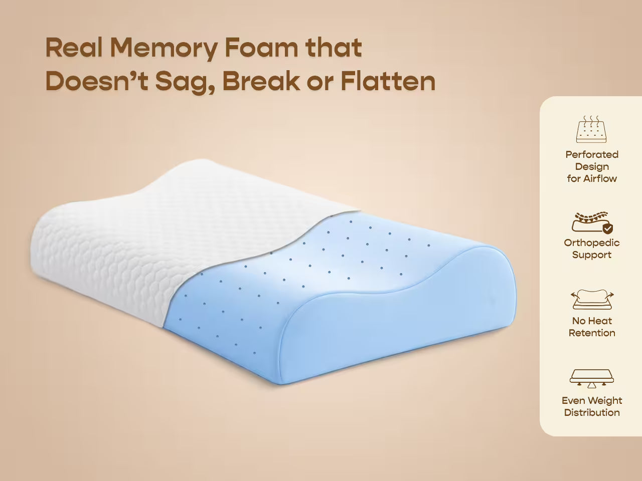 Contour SoftTouch Memory Foam Pillow