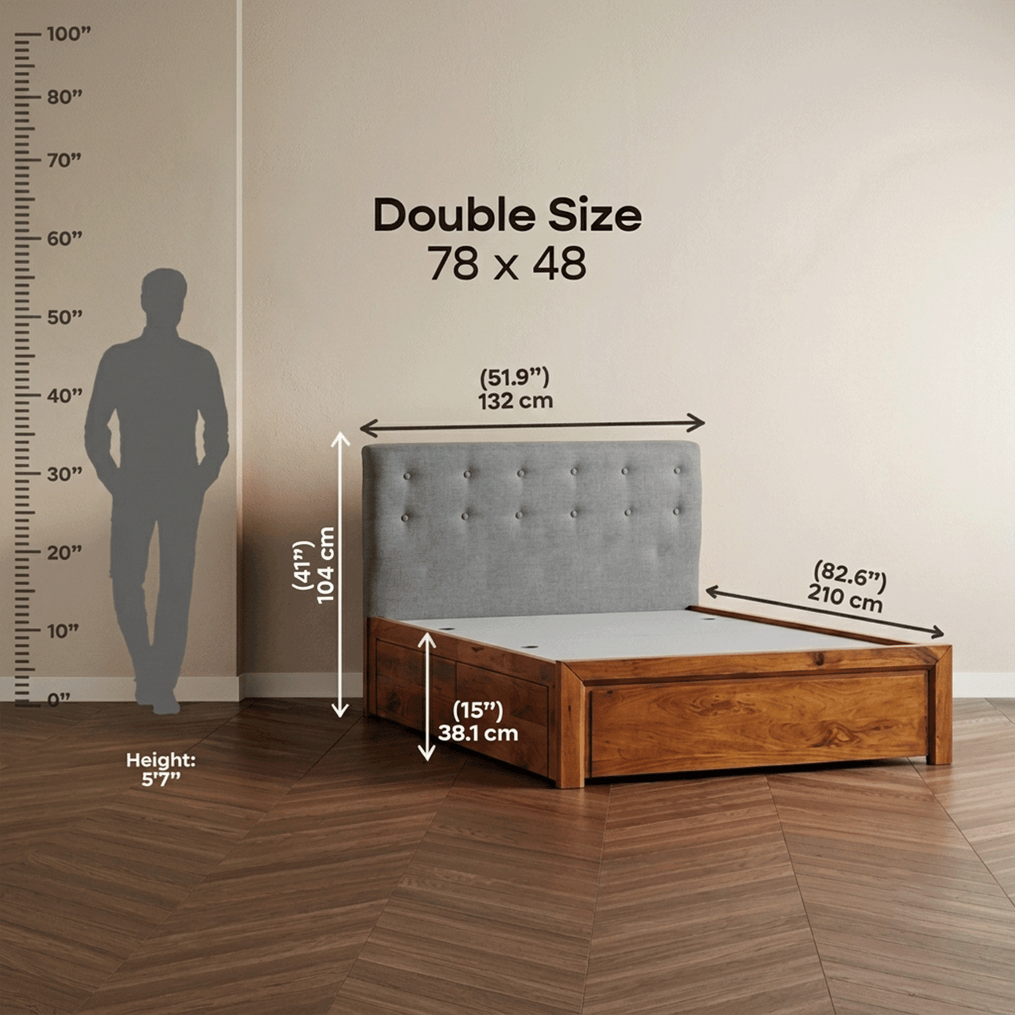 Katachi Bed with Storage