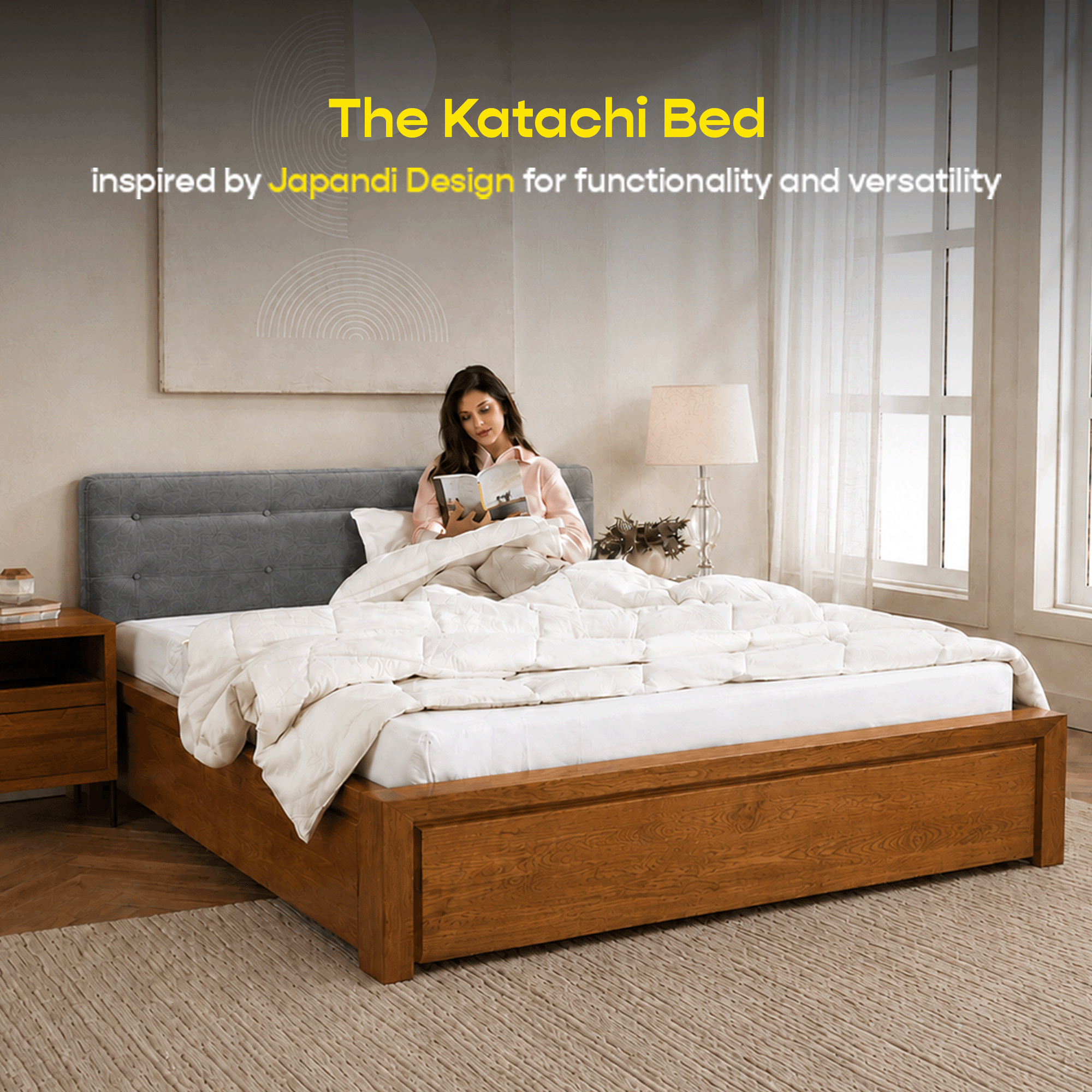 Katachi Bed with Storage