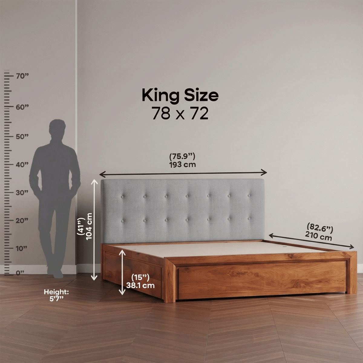 Katachi Bed with Storage