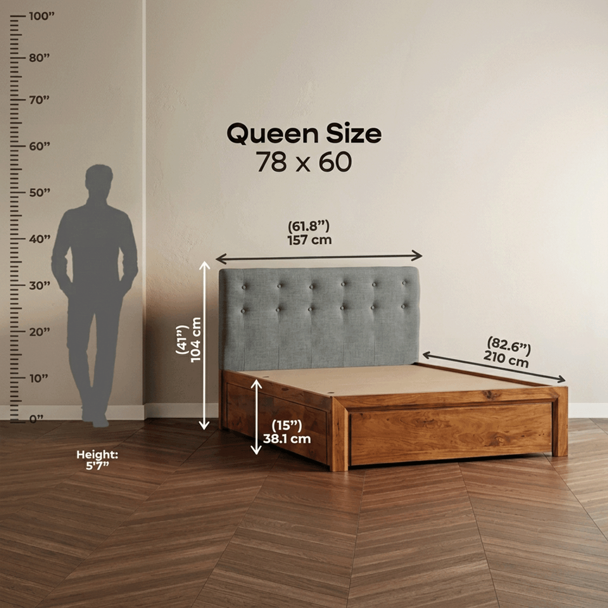 Katachi Bed with Storage