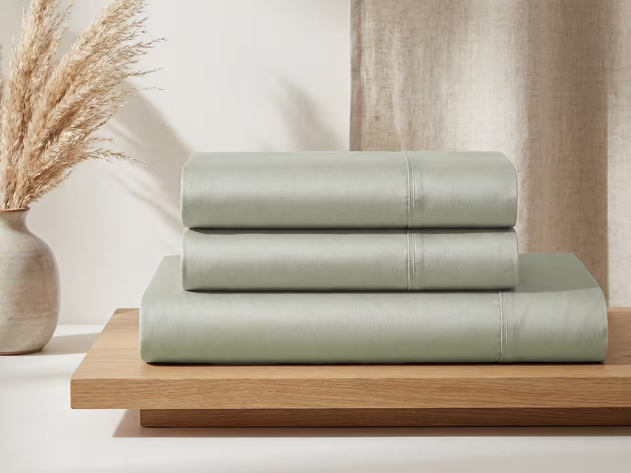 300 TC Sateen Fitted BedSheet
