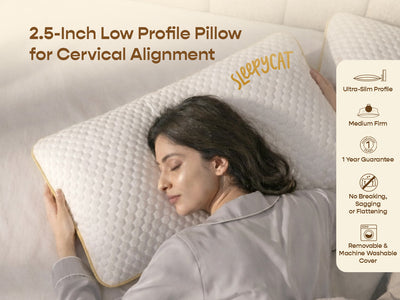 Memory Foam Slim Pillow