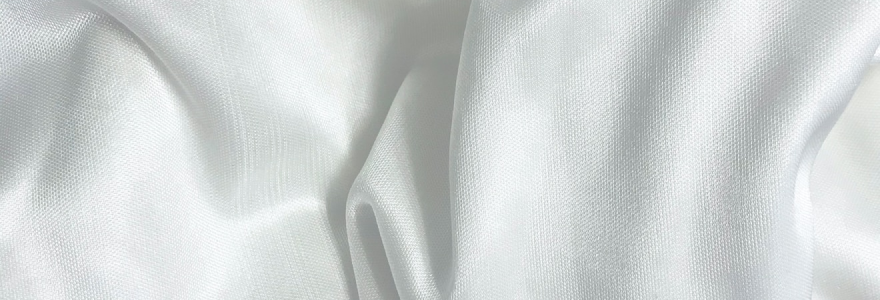 White Hammered Silk Satin