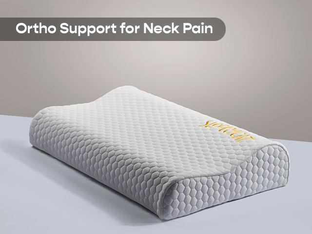 PillowLY Cervical Contour Memory Foam Pillow for Neck Pain