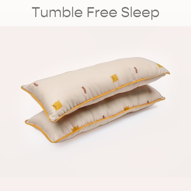 Tumble-free SleepyCat Baby bolster pillows